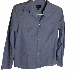 J. Crew Blue Button Down Boy Style Shirt